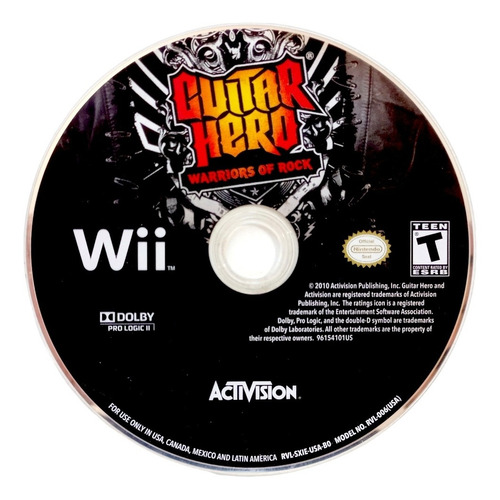 Guitar Hero Warriors Of Rock Nintendo Wii (Reacondicionado)