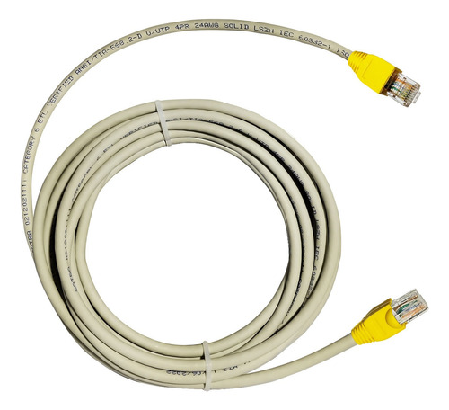 Cable Red Internet Utp Cat 6 De 25mts Gris Armado De Cobre S