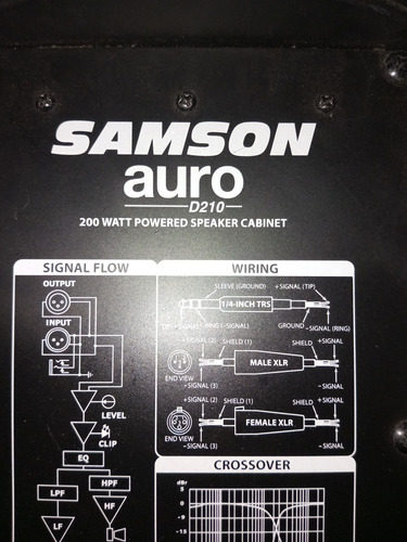 Vendo Altavoces (1 Par) Samson Auro D210 Operativo (Usado)