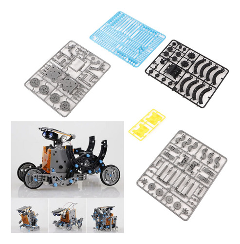 Kit De Coche De Juguete De Robot Solar Diy Para Niño 13 En 1