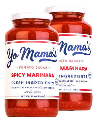 Yo Mama's 2Pack Salsa Marinara Picante 708g