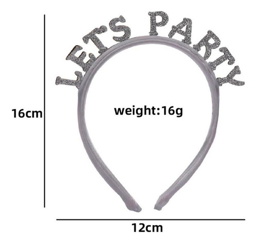 2 Diadema De Año Nuevo Con Lentejuelas, Aro Para El Pelo