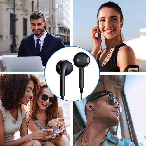Audífonos In Ear Manos Libres Alambricos Micrófono 3.5 1hora
