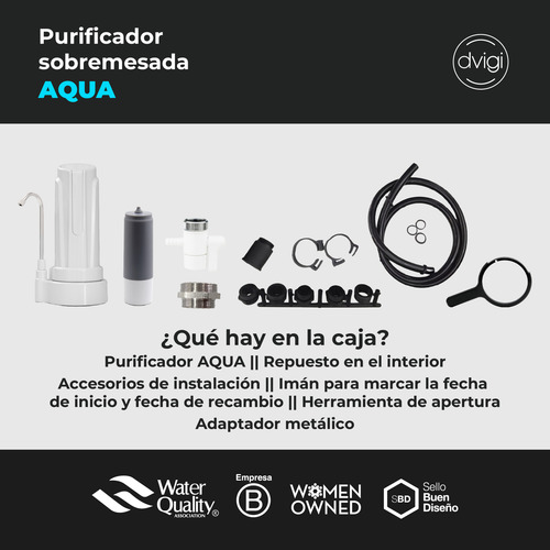 Dvigi Combo Purificador Aqua + Jarra Purificadora Sense