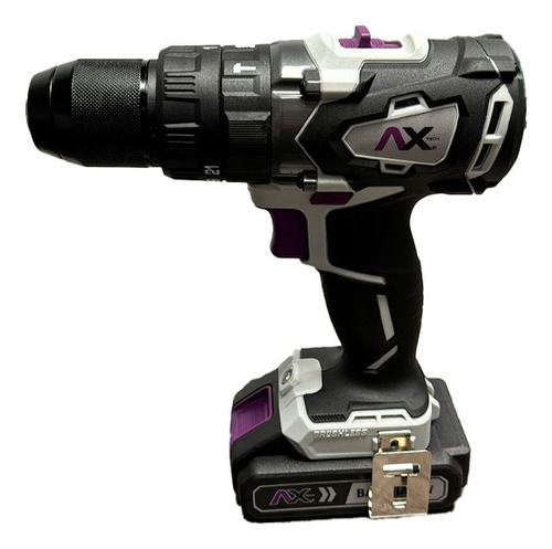 Kit Esmeril 4-1/2 20v + Rotomartillo 1/2 20v Axt-kiter20v Color Gris Y Morado Frecuencia 60