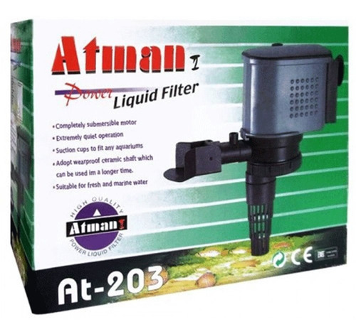 Atman At-203 2000l/h 127v Bomba Submersa P/ Aquarios - Un