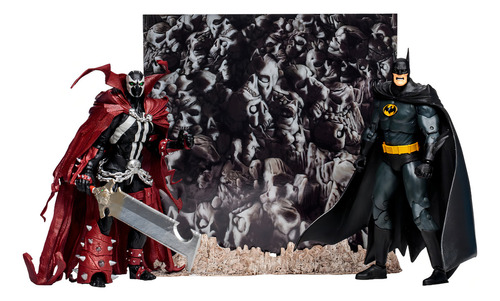 Pacote Mcfarlane com 2 figuras 7 Batman & Spawn (DC Collector)