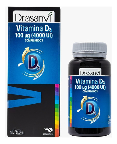  Vitamina D3 4000 Ui (100 Mcg) -  90 Comprimidos X 566 Mg