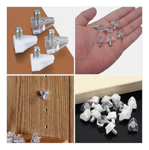 100 Piezas De Alfileres De Estantería Para Estanterías