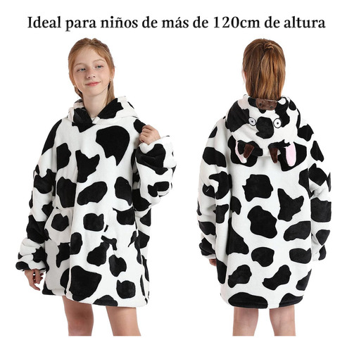 . Sudadera Cobija Hoodie Con Capuch Afelpada Calientita Niño