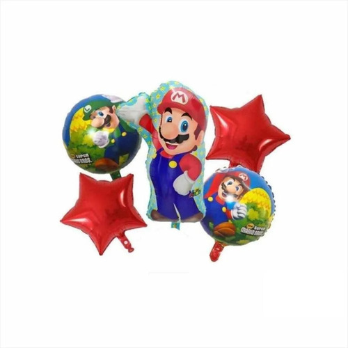 Bouquet Globo Super Mario Bros Luigi