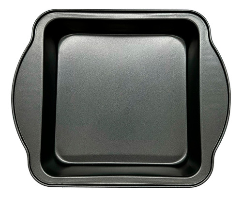 Molde Cuadrado Antiadherente C/asas Para Horno 27cm Kitchen Color Gris Oscuro