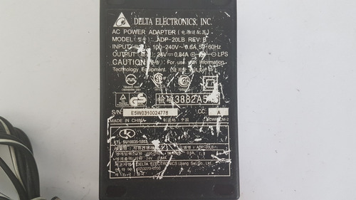 Fonte Carregador Notebook Delta Eletronics Adp-20lb Usado
