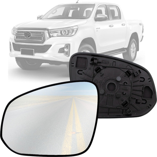 Lente Retrovisor Hilux 16 17 18 19 20 21 Esquerda Original