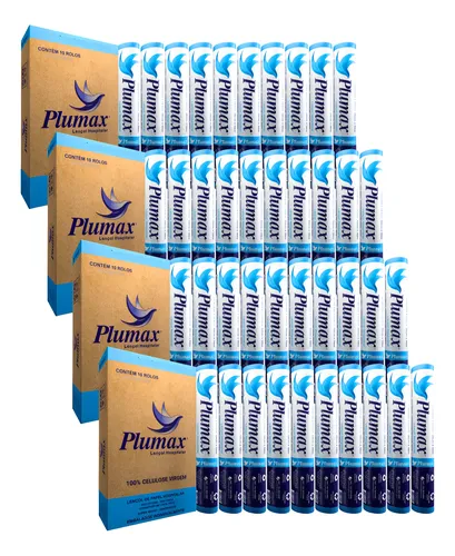 comprar Papel Lençol Descartável Maca Plumax 70cmx50m Kit 40 Rolos