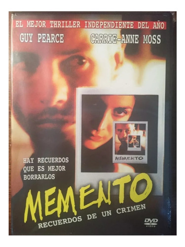 Memento Recuerdos De Un Crimen Dvd Original ( Nuevo )