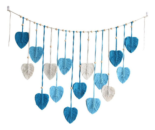 Macrame Colgante De Pared Hojas Borla Decoración Adornos
