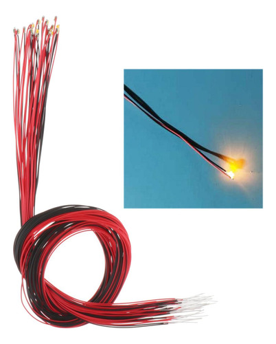 Paquete De 40 Farolas Led Smd 0805 Precableadas Para Farolas
