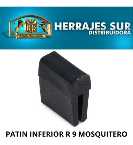 Imagen 3 de 8 de Parte R9 Patín Guía Superior Mosquitero Mediano Herrero X100