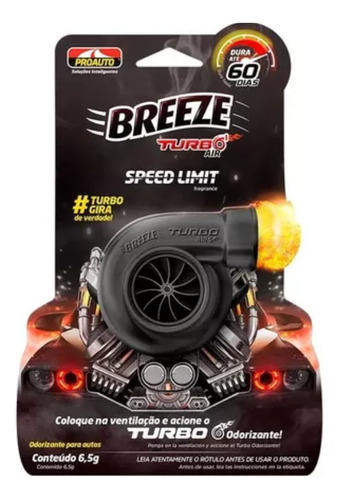 Odorizante Breeze Turbo Air Speed Limit Proauto