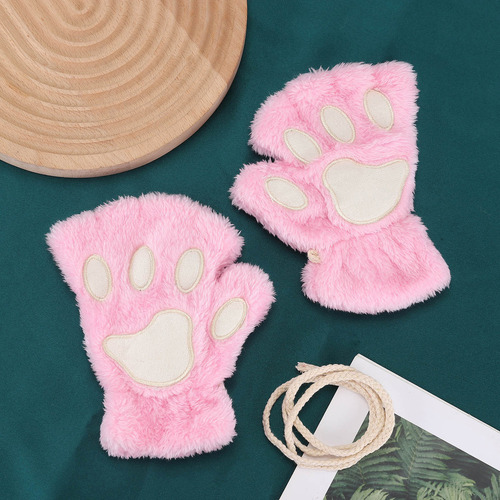 Guantes Peludos Con Forma De Pata De Gato, Regalos Con Medio