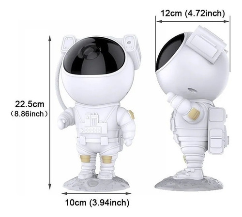 Proyector De Estrellas Astronautas Luz De Noche For Niños