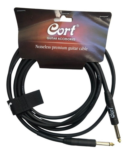 Cable Cort 3 Metros Guitarra Bajo Plug 1/4 Ca508