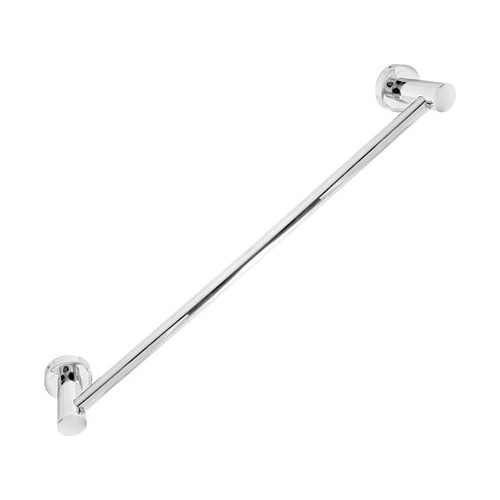 Toallero Barra 61cm Base Redonda Acero Inox Pulido Hc