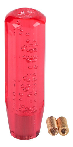 Pomo De Burbuja 15cm Coche Rojo Universal Acrílico Cristal