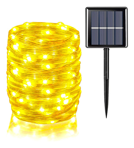 Cadena De Luces Solares Impermeables Para Exteriores, 72 Pie