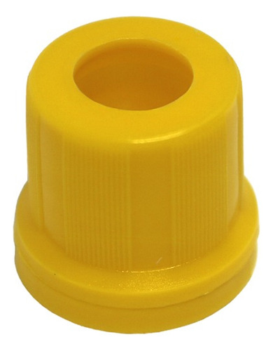 Tampa Para Recipiente  Pires Embalagens Tampa Lacre 18mm Furada Amarelo De 21.7mm De Comprimento X 24cm De Largura X 24mm De Diâmetro