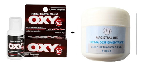 Oxy 10% + Crema Quita Manchas - g a $222