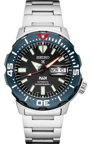 Seiko Srpe27 Prospex Reloj Hombre Tono Plateado 1.669 In Ac