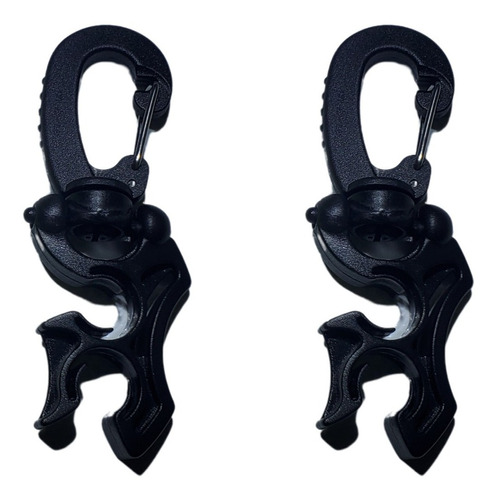 Clip Holder - Gancho Sujetador Mangueras De Buceo Negro