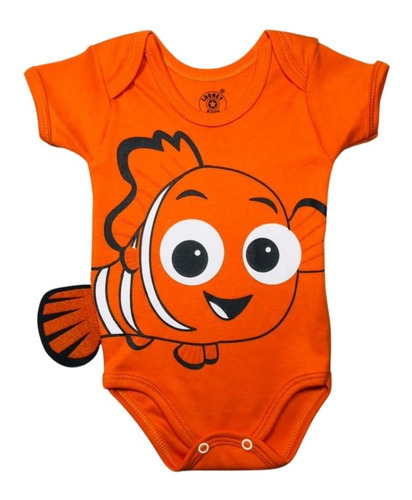 Imagem 1 de 7 de Body De Bebe Temático Mesversario ( Nemo )