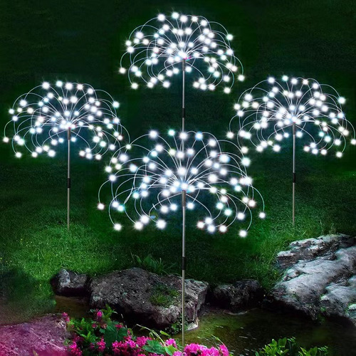 Paquete Con Luces Solares Impermeables Para Fuegos Artificia