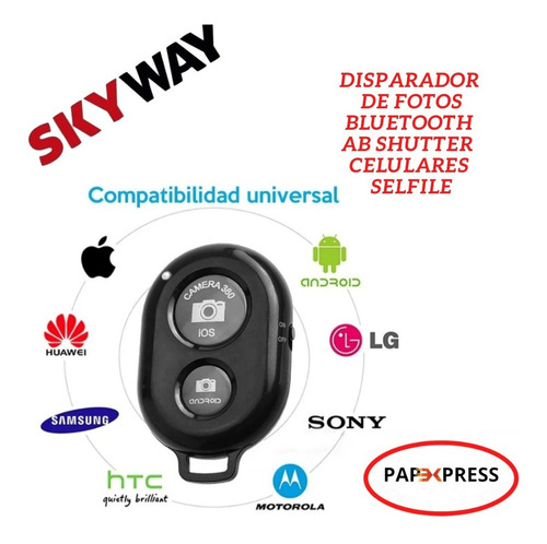 Imagen 3 de 8 de Disparador De Fotos Bluetooth Ab Shutter Celulares Selfile
