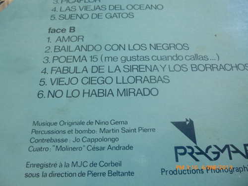 Vinilo Lp De Francisco Montaner Chante Neruda (u17