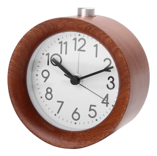 Reloj Despertador De Madera Snooze Para Mesita De Noche, Cir