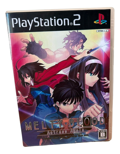 Melty Blood Actress Again Ps2 Capa+pôster+disco Play 2