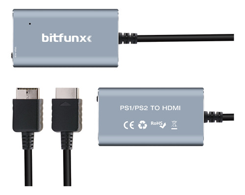 Adaptador HDMI para Ps1 compatível com Ps2 Psx Full Hd 1080p