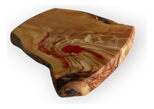 Tabla Rústica De Olivo Cocina/picadas/uso Gastronómico T605 Lisa Varios