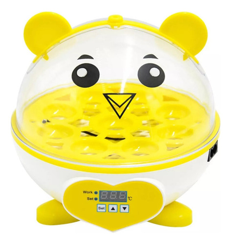 Mini Incubadora De Ovos Giratória De 9 Ovos Chocadeira