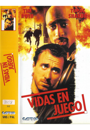 Vidas En Juego Vhs Tim Roth Tupac Shakur Gridlock'd (Usado)