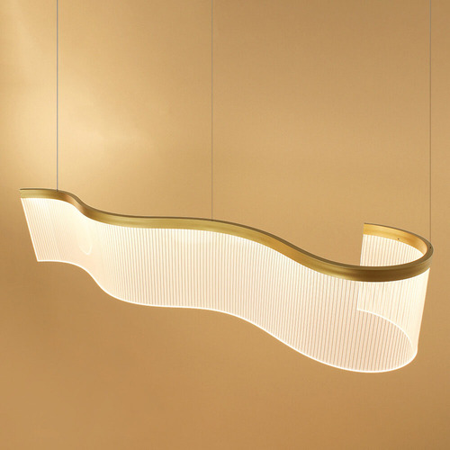 Pendente Led 3000k 8w 100cm Metal Dourado - Pd2184