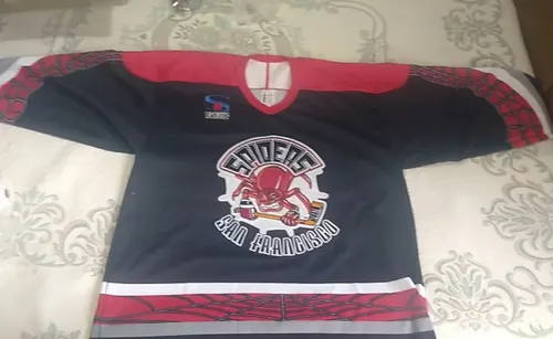 Vintage Rare Bauer Hockey Jersey Spiders San Francisco MercadoLibre