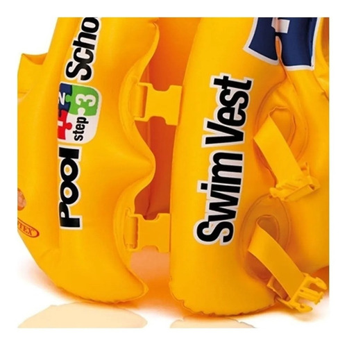 Chaleco Salvavidas Amarillo Intex Para Niños 3 A 6 Años