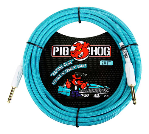Cable Pig Hog Pch20db Para Instrumento Plug A Plug 6.10mt