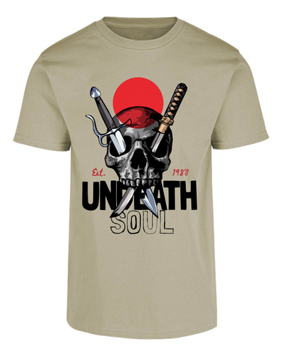 Playera Cuello Redondo Diseño Undeath Soul 100% Algodón