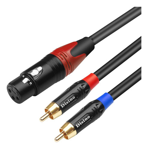 Disino Cable De Conexión Hembra Xlr A Doble Rca Y Divisor Xl